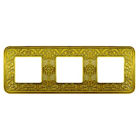 Рамка 3 поста FEDE EMPORIO, gold white patina, FD01373OP