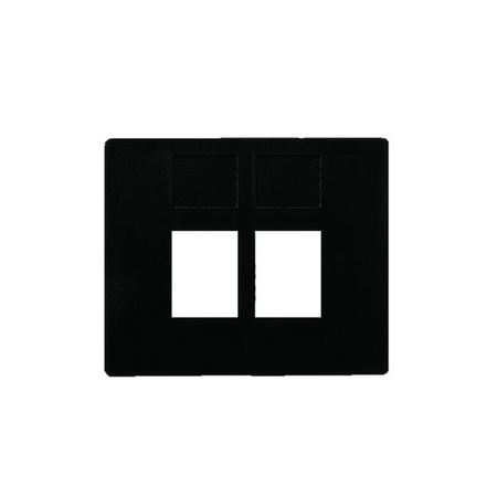 Накладка на мультимедийную розетку FEDE, черный, FD17897-M