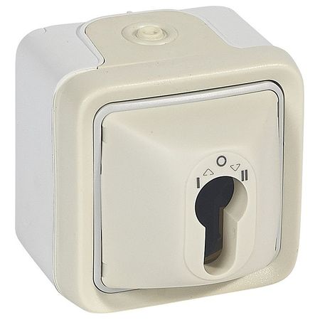 Выключатель поворотный с ключом Legrand PLEXO 55, белый, 069757