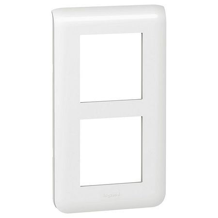 Рамка 2+2 модуля Legrand MOSAIC, вертикальная, белый, 078854