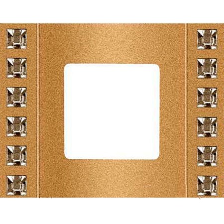 Рамка 1 пост FEDE CRYSTAL DE LUXE, real gold, FD01261OR