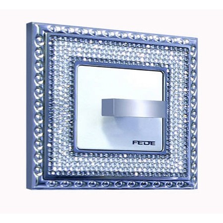 Рамка 1 пост FEDE CRYSTAL DE LUXE, bright chrome, FD01291CB