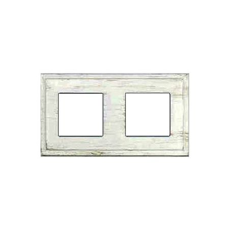 Рамка 2 поста FEDE MADRID PROVENCE, white decape, FD01242BD