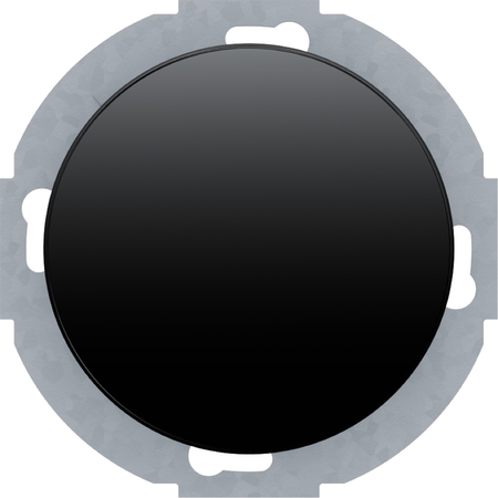 Светорегулятор-переключатель поворотный Berker R.CLASSIC, 420 Вт, черный блестящий, 28342045