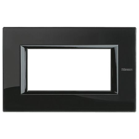 Рамка 4 модуля BTicino AXOLUTE, nighter, HA4804VNB