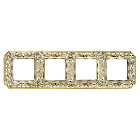 Рамка 4 поста FEDE TOSCANA, gold white patina, FD01364OP