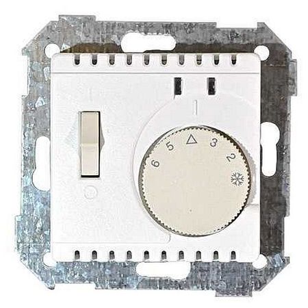 Термостат для теплого пола Simon SIMON 82, с датчиком, белый, 82504-30