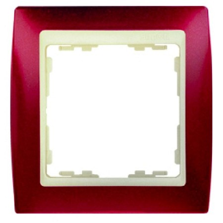 Рамка 1 пост Simon SIMON 82, гранатовый металлик, 82714-37