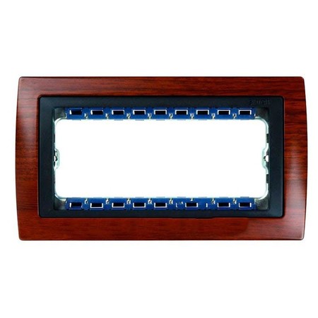 Рамка 8 узких модулей Simon SIMON 82, вишня, 82885-61