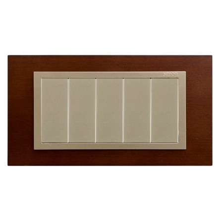 Рамка 5 узких модулей Simon SIMON 82, дуб, 82957-66