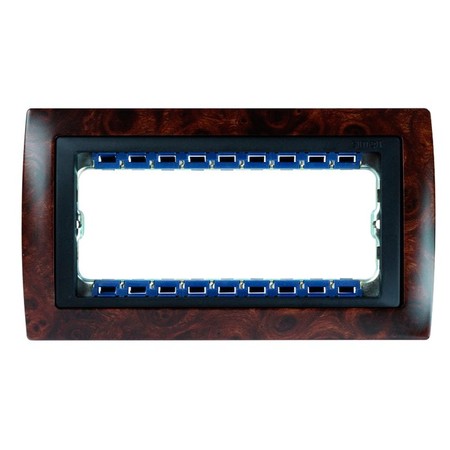 Рамка 8 узких модулей Simon SIMON 82, корень ореха, 82885-68