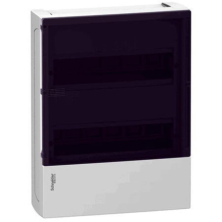 Распределительный шкаф Schneider Electric PRAGMA, 24 мод., IP40, навесной, пластик, дверь, с клеммами, MIP12212S