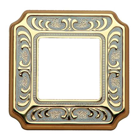 Рамка 1 пост FEDE SIENA, gold white patina, FD01351OP