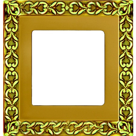 Рамка 1 пост FEDE SAN SEBASTIAN, gold white patina, FD01221OP