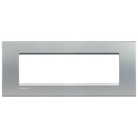 Рамка 7 модулей BTicino LIVING LIGHT, алюминий, LNA4807TE