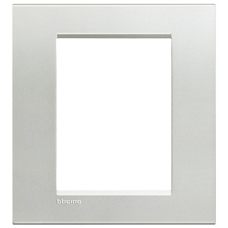 Рамка 3+3 модуля BTicino LIVING LIGHT, серебристый, LNA4826AG