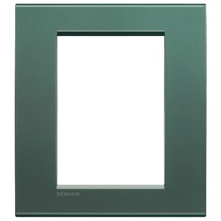 Рамка 3+3 модуля BTicino LIVING LIGHT, зеленый шелк, LNA4826PK
