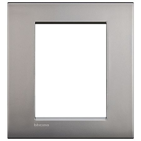 Рамка 3+3 модуля BTicino LIVING LIGHT, горизонтальная, матовый никель, LNC4826NK