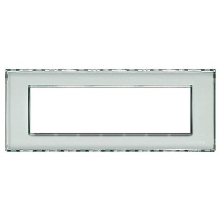 Рамка 7 модулей BTicino LIVING LIGHT, прозрачный, LND4807KR