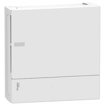 Распределительный шкаф Schneider Electric MINI PRAGMA, 8 мод., IP40, навесной, пластик, белая дверь, с клеммами, MIP12108