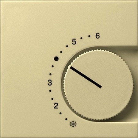 Накладка на термостат Gira SYSTEM 55, кремовый глянцевый, 149001