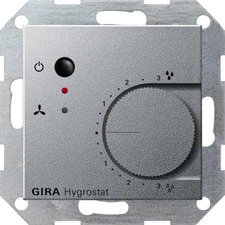 Термостат комнатный Gira SYSTEM 55, алюминий, 226526