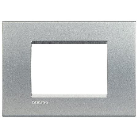 Рамка 3 модуля BTicino LIVING LIGHT, алюминий, LNA4803TE