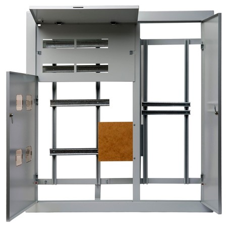 Этажный щит DEKraft ЩЭ-4 мод., IP31, встраиваемый, сталь, серая дверь, 30712DEK