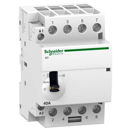 Модульный контактор Schneider Electric iCT 4P 40А 400/24В AC, A9C21144