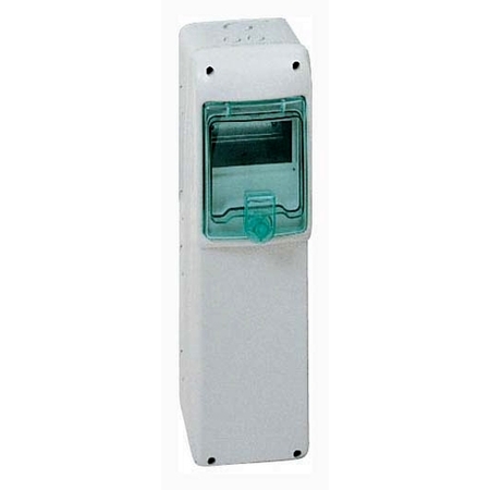 Распределительный шкаф Schneider Electric KAEDRA, 5 мод., IP65, навесной, пластик, зеленая дверь, 13189