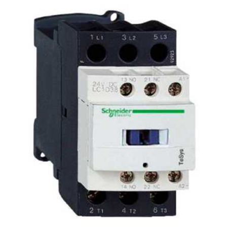 Контактор Schneider Electric TeSys LC1D 3P 38А 400/110В DC 18.5кВт, LC1D386FD