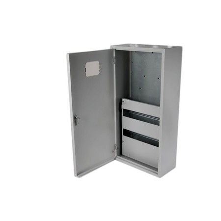 Распределительный шкаф DEKraft ЩРУН, 30 мод., IP31, навесной, сталь, серая дверь, 30403DEK