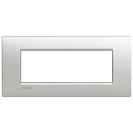 Рамка 7 модулей BTicino LIVING LIGHT, алюминий, LNC4807TE