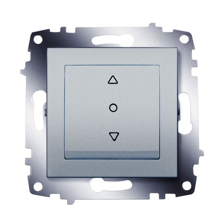 Выключатель для жалюзи кнопочный ABB COSMO, алюминий, 619-011000-297