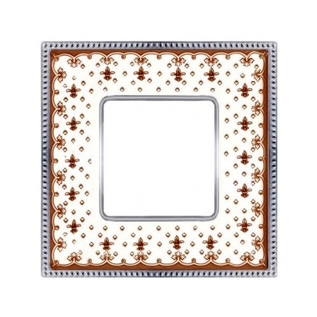 Рамка 1 пост FEDE BELLE EPOQUE, brown lys/bright chrome, FD01471MACB