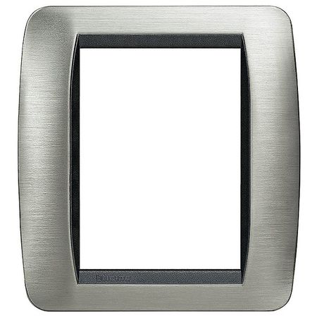 Рамка 3+3 модуля BTicino LIVING LIGHT, тертая сталь, L4826ACS