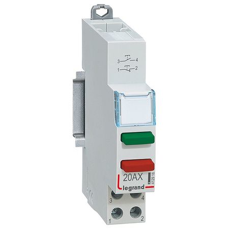 CX3 Выключатель кнопочный - НО контакт + НЗ контакт (зеленый/красный), 412916