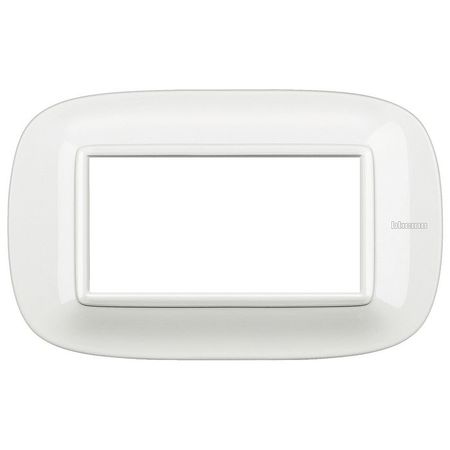 Рамка 4 модуля BTicino AXOLUTE, белый, HB4804HD