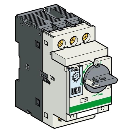 Силовой автомат для защиты двигателя Schneider Electric TeSys GV2 2.5А 3P, термомагнитный расцепитель, GV2P07AE11TQ