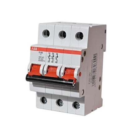 2CDE283001R0080 Рубильник 3пол. E203r 80A рычаг крас., E203//80R