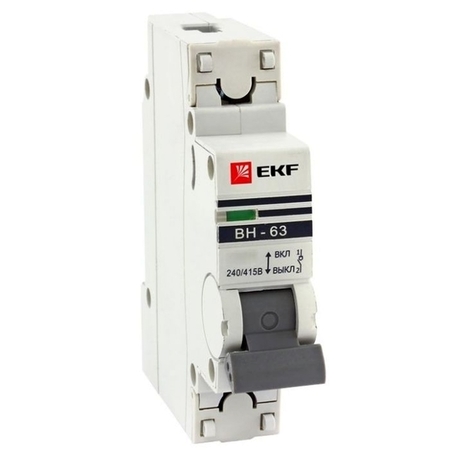 ВН-63, 1P 40А EKF PROxima, SL63-1-40-pro