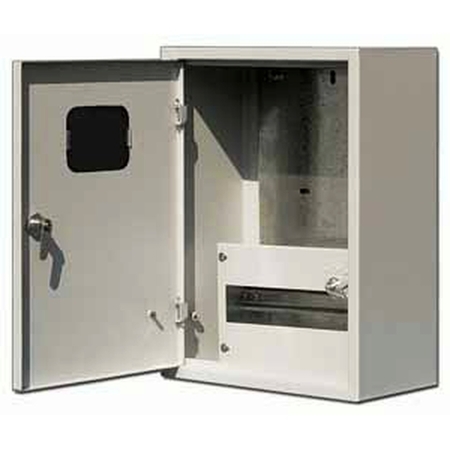 Распределительный шкаф DEKraft ЩРУН, 12 мод., IP31, навесной, сталь, дверь, 30401DEK