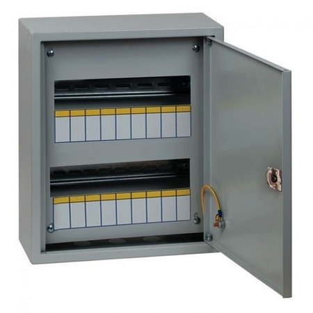 Распределительный шкаф EKF PROxima, 18 мод., IP31, навесной, металл, дверь, mb21-18n