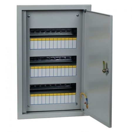 Распределительный шкаф EKF PROxima 36 мод., IP31, встраиваемый, металл, серая дверь, mb11-36