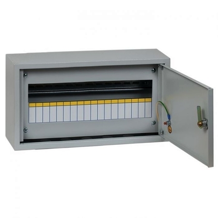 Распределительный шкаф EKF PROxima, 18 мод., IP31, навесной, металл, дверь, mb21-18m