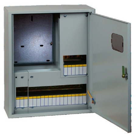 Распределительный шкаф EKF PROxima, 12 мод., IP31, навесной, металл, дверь, mb23-1/12