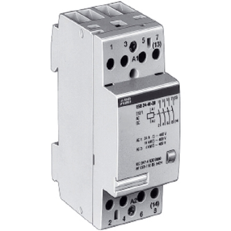 Модульный контактор ABB ESB24 4P 24А 400//24В AC//DC, GHE3291202R0001