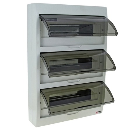 Распределительный шкаф EKF PROxima, 10 мод., IP41, навесной, пластик, белая дверь, pb40-n-10