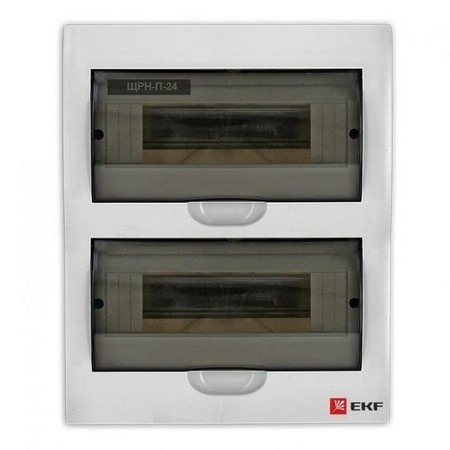 Распределительный шкаф EKF PROxima, 24 мод., IP41, навесной, пластик, белая дверь, pb40-n-24