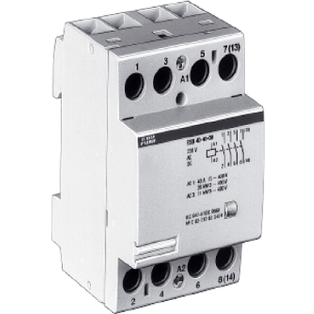 Модульный контактор ABB ESB40 4P 40А 400//220В AC//DC, GHE3491102R0006